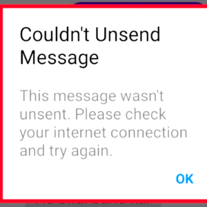 why can't i unsend a message?