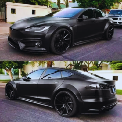 Blacked Out Tesla-Style, Sophistication, and Stealth